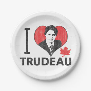 Assiettes En Carton I coeur Trudeau