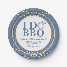 Assiettes En Carton I Do BBQ Engagement Party Couples Douche