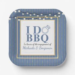 Assiettes En Carton I Do BBQ Engagement Party Couples Douche