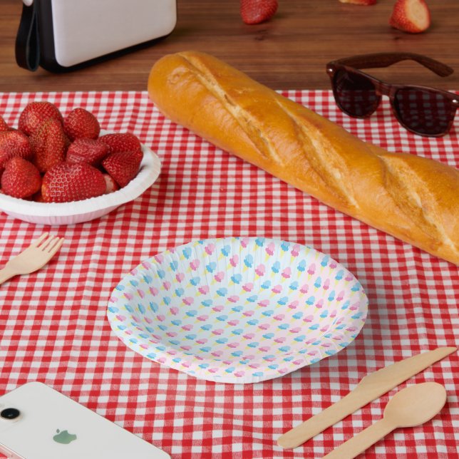 Assiettes En Carton Ice Cream (Pique-nique)