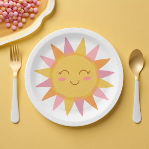 Assiettes En Carton Idéal Premier voyage autour du soleil Anniversaire