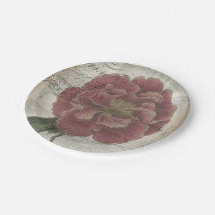 Assiettes En Carton III floral français
