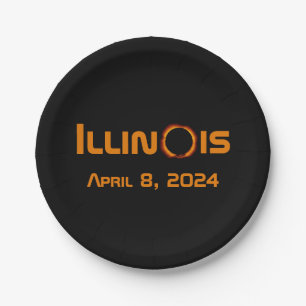 Assiettes En Carton Illinois 2024 Total Solaire Eclipse