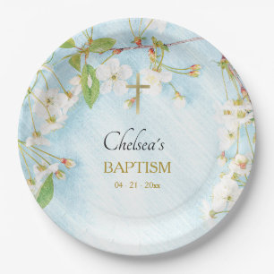 Assiettes En Carton Illumination Baptême chrétien orthodoxe