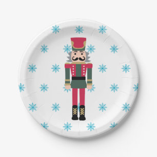 Assiettes En Carton Illustration de ballet de craquelins Snowflake