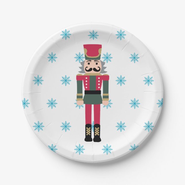 Assiettes En Carton Illustration de ballet de craquelins Snowflake (Devant)