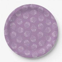 Illustration de cupcake violet