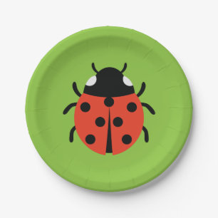 Assiettes En Carton Illustration de Ladybug