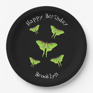 Assiettes En Carton Illustration de Luna Moth