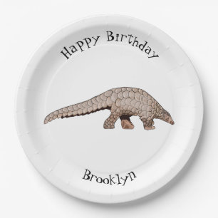 Assiettes En Carton Illustration de Pangolin