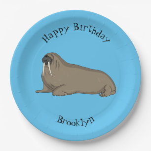 Assiettes En Carton Illustration de Walrus