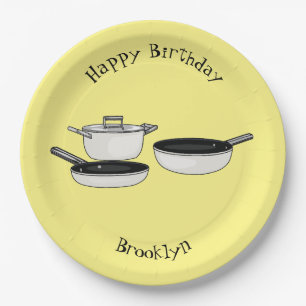 Assiettes En Carton Illustration des jeux de cuisine