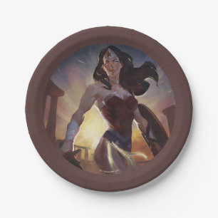 Assiettes En Carton Illustration d'une femme en crise infinie
