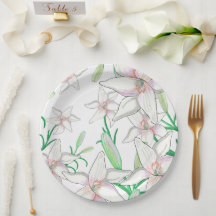 Illustration White Lilies