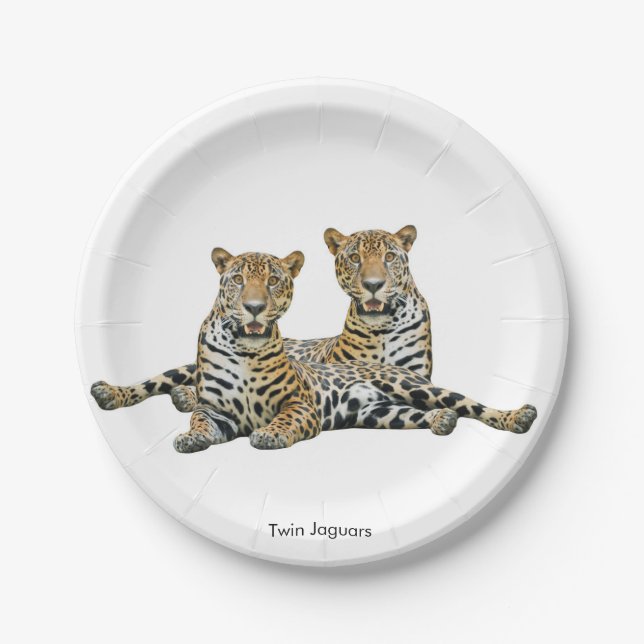 Assiettes En Carton Image Jaguar pour Plaque papier (Devant)