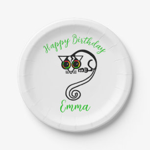 Assiettes En Carton Image mignonne POSSUM - Joyeux anniversaire - Fête