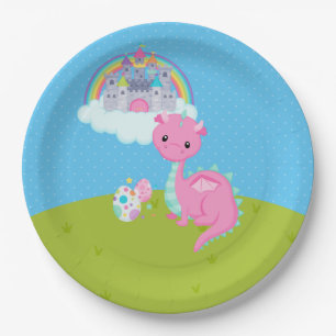 Assiettes En Carton Imaginaire Dragon Kids Party