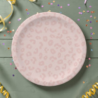 Impression léopard rose pastel pour une fête débri