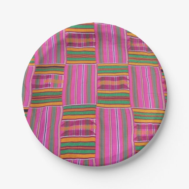 Assiettes En Carton Imprimerie africaine (Devant)