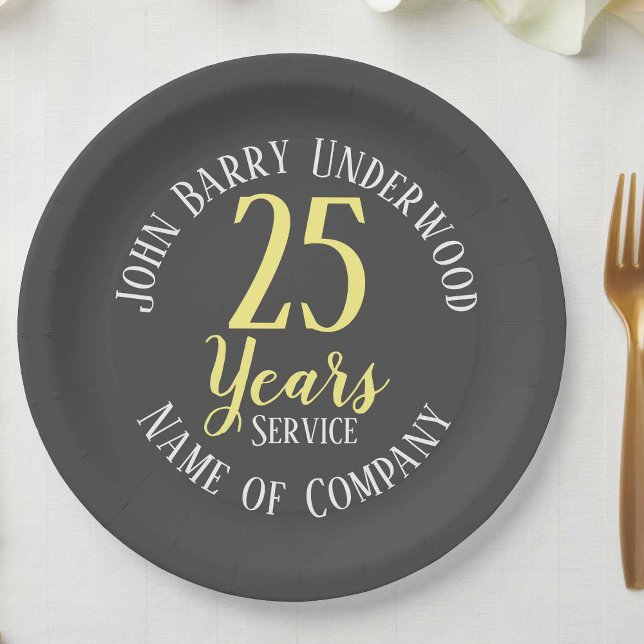 Assiettes En Carton Indemnité pour service long ou retraite (Créateur téléchargé)