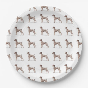 Assiettes En Carton Indicateur aux cheveux courts allemand