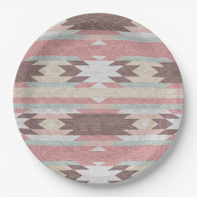 ASSIETTES EN CARTON INDIEN BLANKET (Devant)