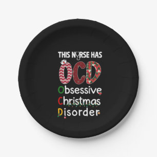 Assiettes En Carton Infirmière Cadeau Cette Infirmière A OCD