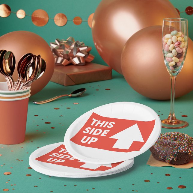 Assiettes En Carton Inscription latérale (Créateur téléchargé)