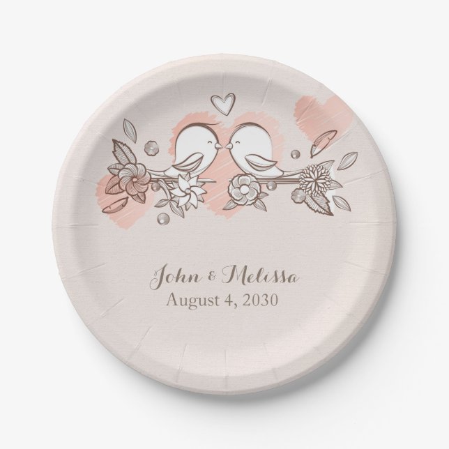 Assiettes En Carton Inséparables (Devant)