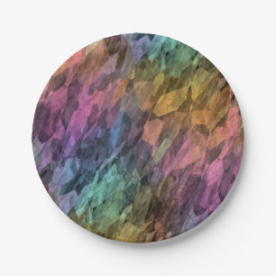 Assiettes En Carton inspiration antechamber - cristal arc-en-ciel :