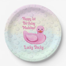 Invitation au premier anniversaire de Lucky Ducky