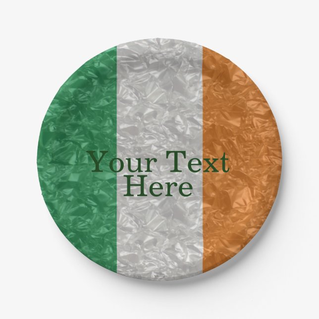 Assiettes En Carton Ireland Flag (Devant)