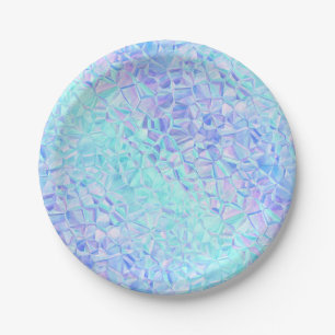 Assiettes En Carton iridescence glacée :