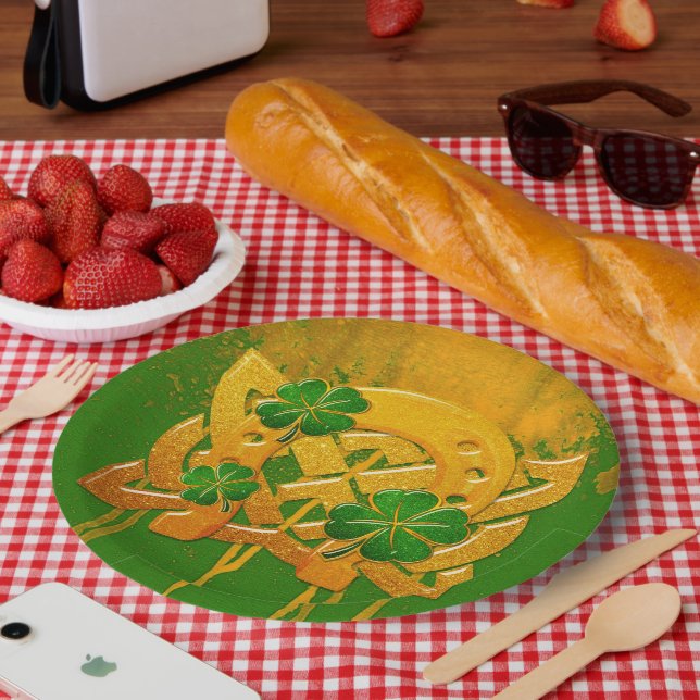 Assiettes En Carton Irish Fun 3D Whimsey (Pique-nique)