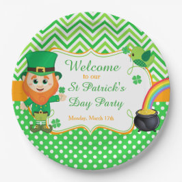 Assiettes En Carton Irish Leprechaun St Patrick's Day Party