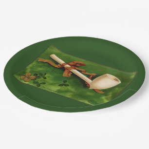 Assiettes En Carton Irish Pipe St. Patrick's Day Paper