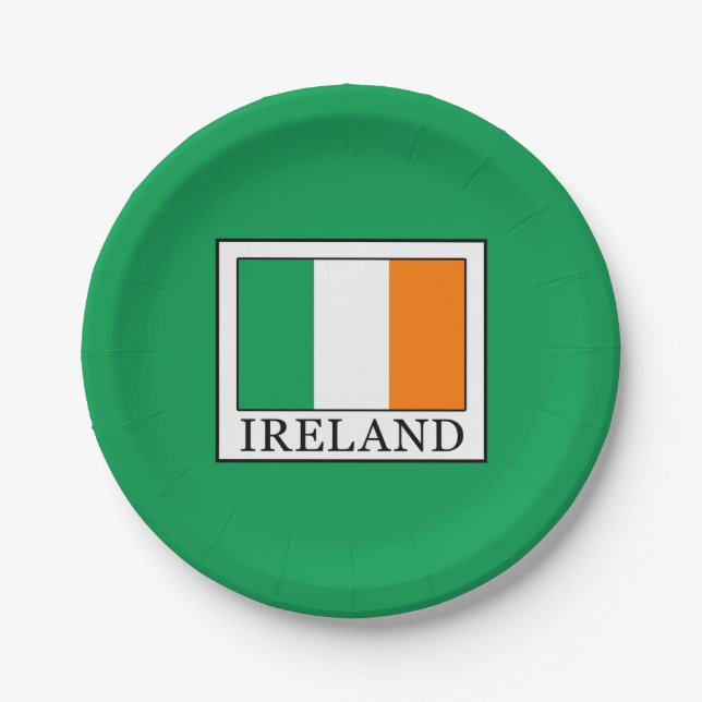 Assiettes En Carton Irlande (Devant)