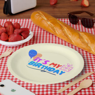 ASSIETTES EN CARTON IT´S MY BIRTHDAY TODAY