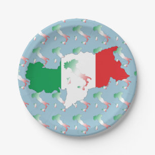 Assiettes En Carton Italien - Italia Teller
