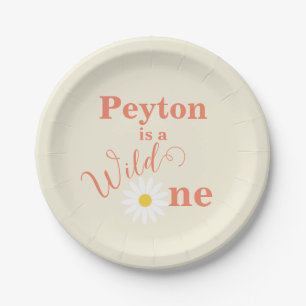 Assiettes En Carton Ivory Wild Un premier anniversaire