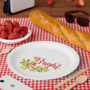 Assiettes En Carton Ivy Merry & Bright Holidays Hostess Party