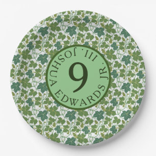 Assiettes En Carton Ivy vert