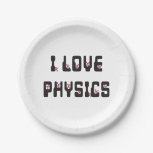 Assiettes En Carton J'aime la physique