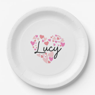 Assiettes En Carton J'aime Lucy