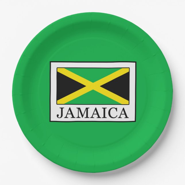 Assiettes En Carton Jamaïque (Devant)