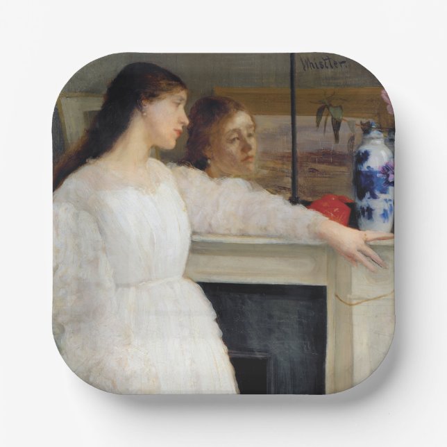 Assiettes En Carton James Whistler - Symphonie en blanc no 2 (Recto)