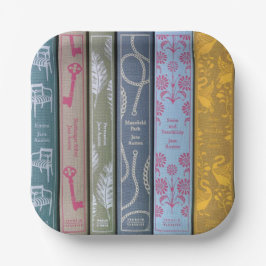 Assiettes En Carton Jane Austen romans Napkins
