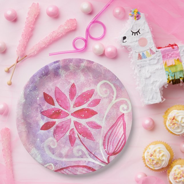Assiettes En Carton Jardin de Fées Magique pour Anniversaire (Fête)
