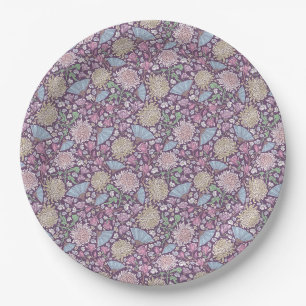 Assiettes En Carton Jardin de printemps Fête des mères Chrysanthemum m