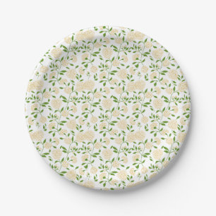 Assiettes En Carton Jardin Fleur sauvage de Dandelion Jaune